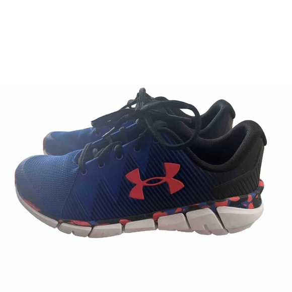 Under Armour Black Blue Orange Level X Series Kids Youth Shoes Size 6.5Y - Picture 3 of 6
